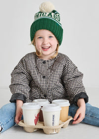 Toddler Mad Hatter Chicago Pom Beanie - Emerald