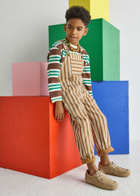 Striped Heavyweight Long Sleeve Tee - Green
