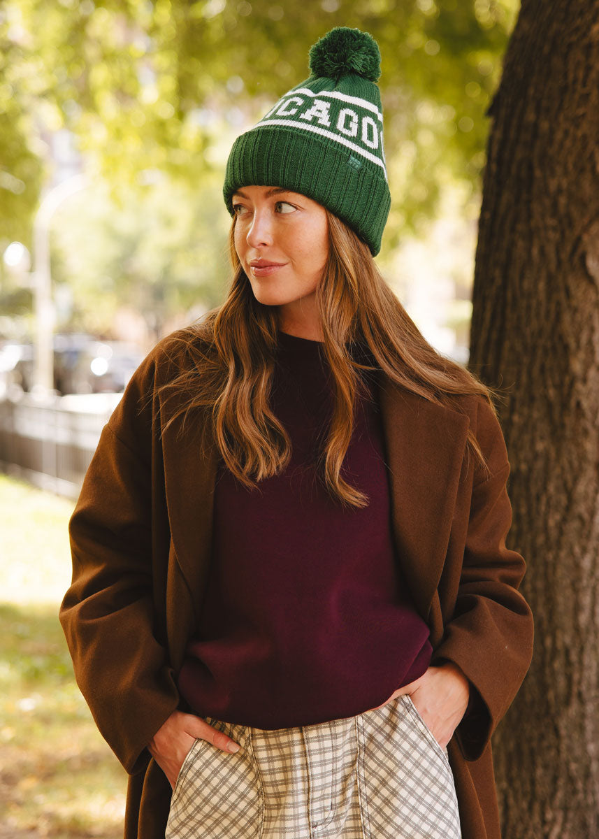MAD HTR Chicago Pom Beanie - Adult - Emerald