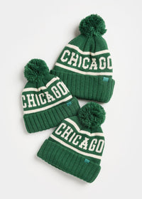 MAD HTR Chicago Pom Beanie - Youth - Emerald