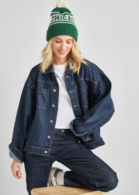 Adult Mad Hatter Chicago Pom Beanie - Emerald