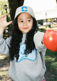 Toddler C Is For Chicago Dad Hat - Deep Sage
