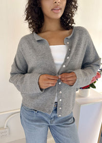 Piper Cardigan - Heather Grey