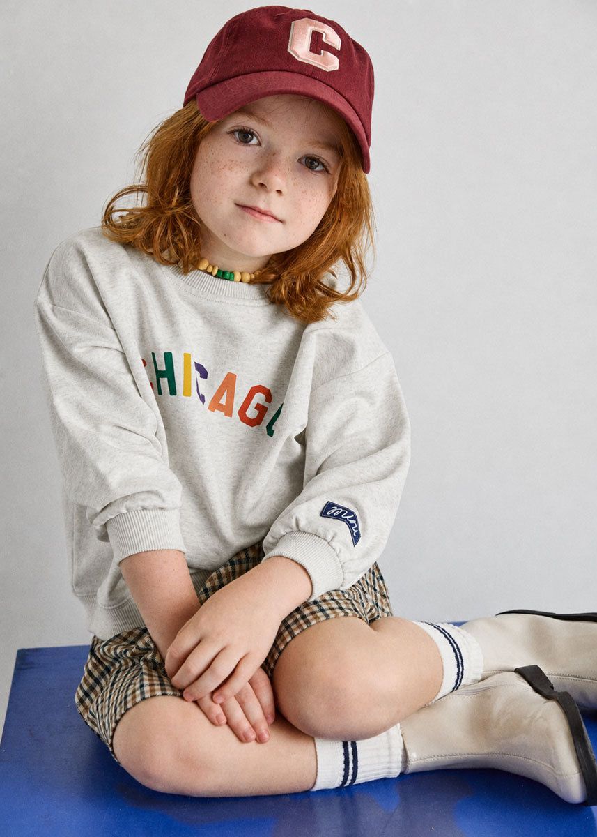Toddler C Is For Chicago Dad Hat - Burgundy
