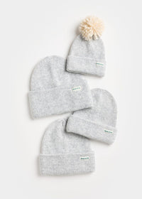 MAD HTR Heather Knit Beanie - Youth - Heather Grey