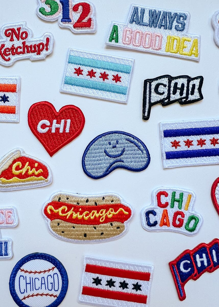 Chicago Flag Patch - Blue & Red