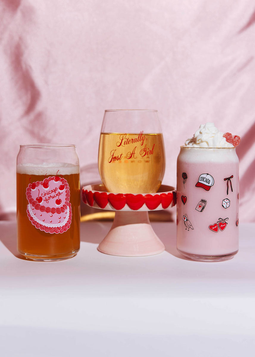 Chicago Forever Cake Can Glass