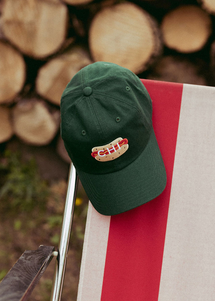 Toddler Chi Hot Dog Icon Hat - Dark Green