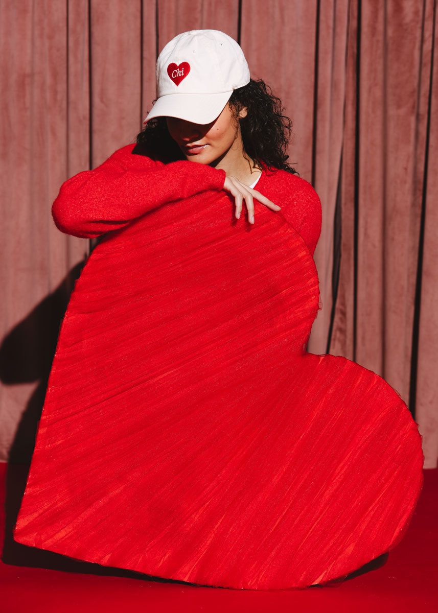 Chi Heart Dad Hat - Ivory