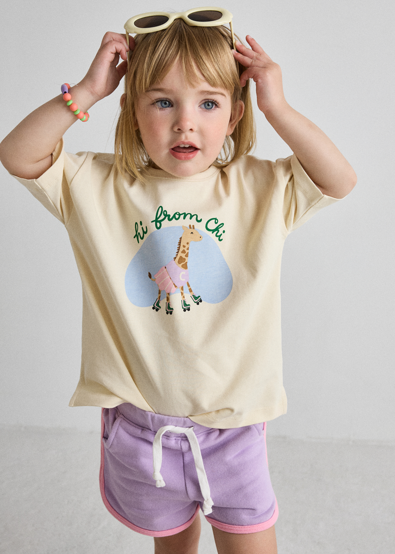 Hi From Chi Oversized Tee & Short Set