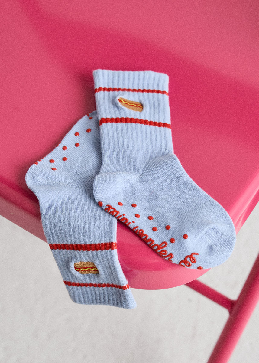 Mini Hot Dog Sock - Blue