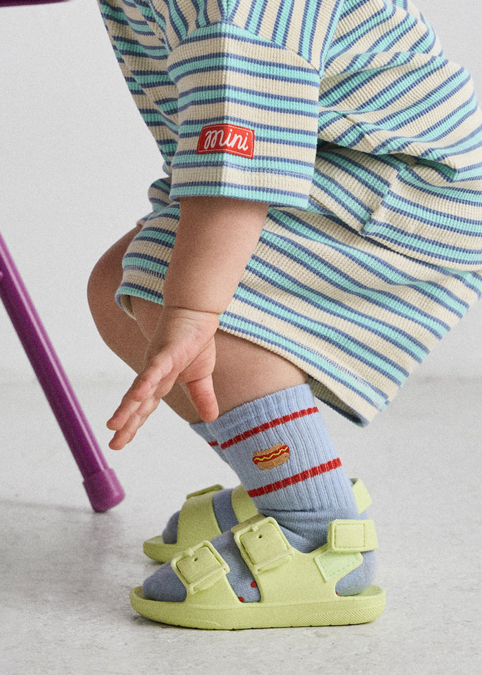 Mini Hot Dog Sock - Blue