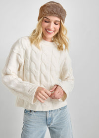 Mad Hatter Faux-Fur Headband - Taupe