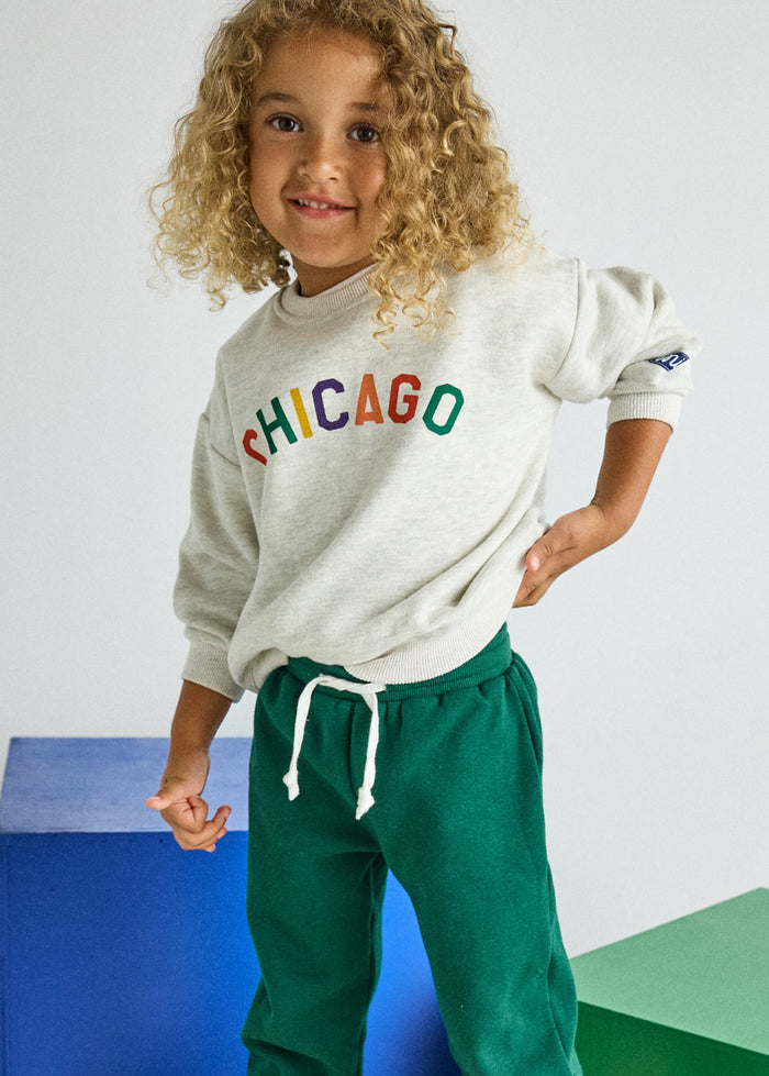 Sweet Home Chicago Oversized Sweatshirt - Multicolor