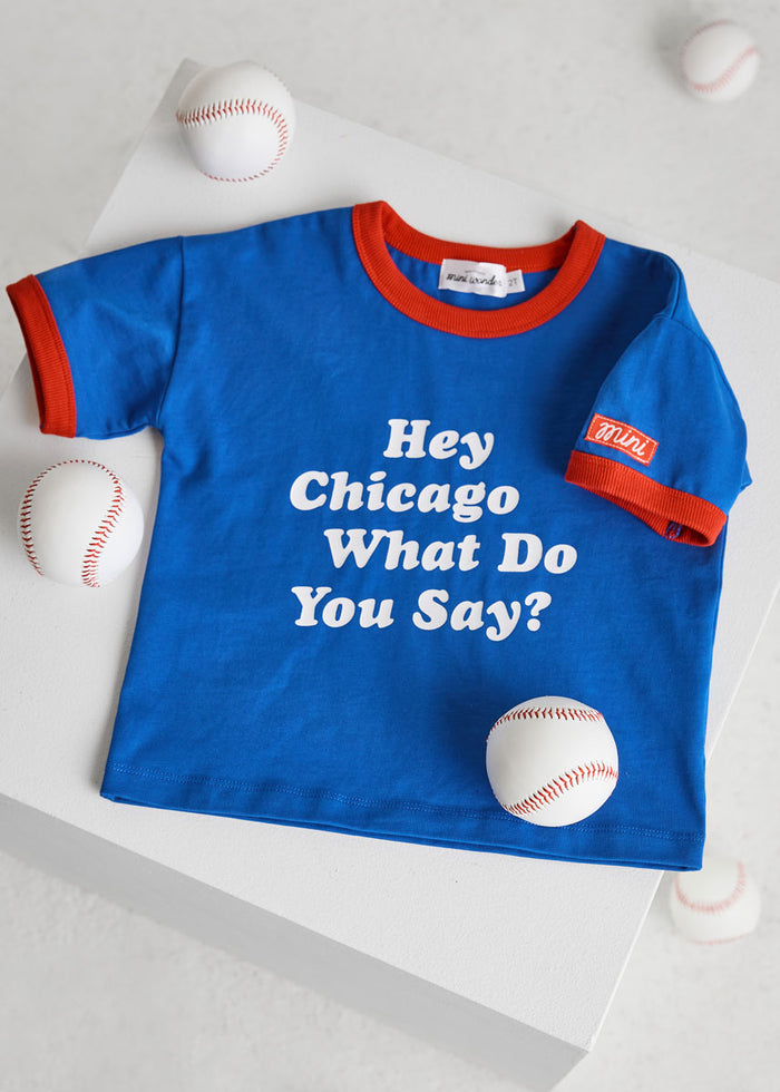 Hey Chicago Oversized Ringer Tee