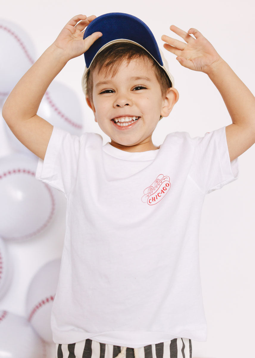 Hot Dogs & Home Runs Toddler Tee