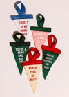 Mini Pennant Ornament - My Auntie is an Elf