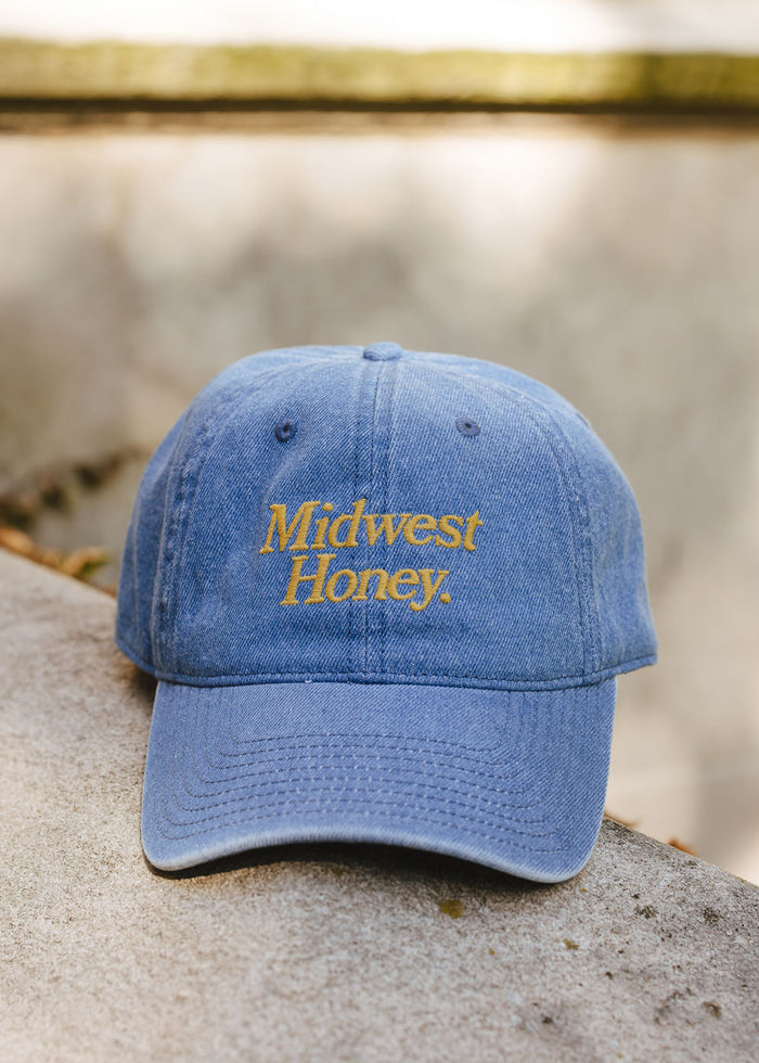 Midwest Honey Dad Hat - Dark Denim