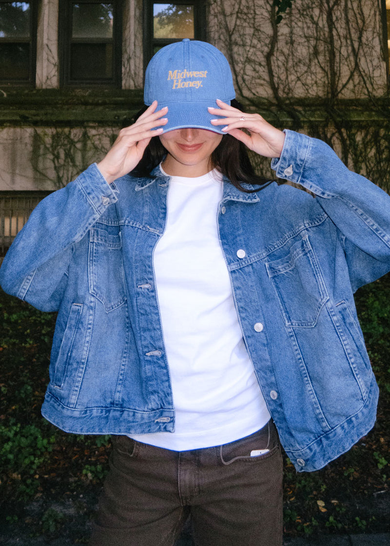 Midwest Honey Dad Hat - Dark Denim