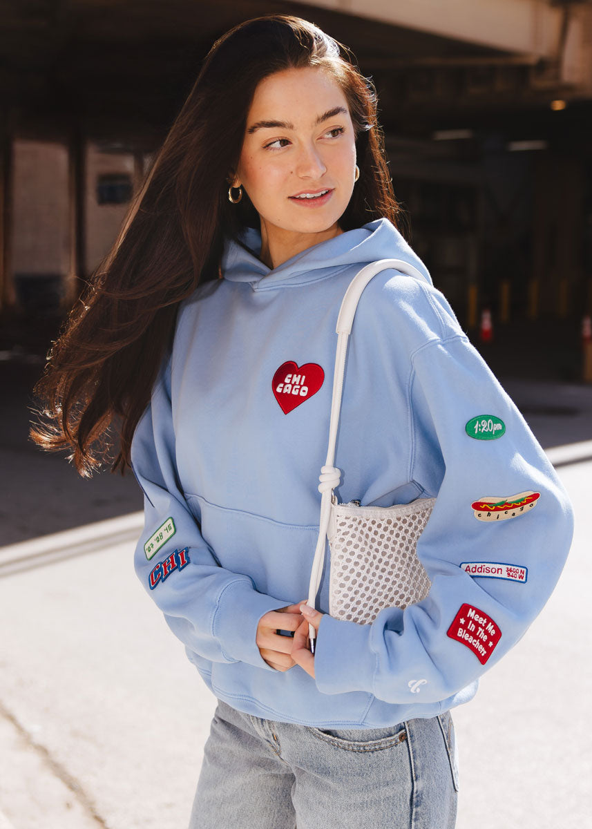 Chicago Game Day Patch Hoodie - Blue