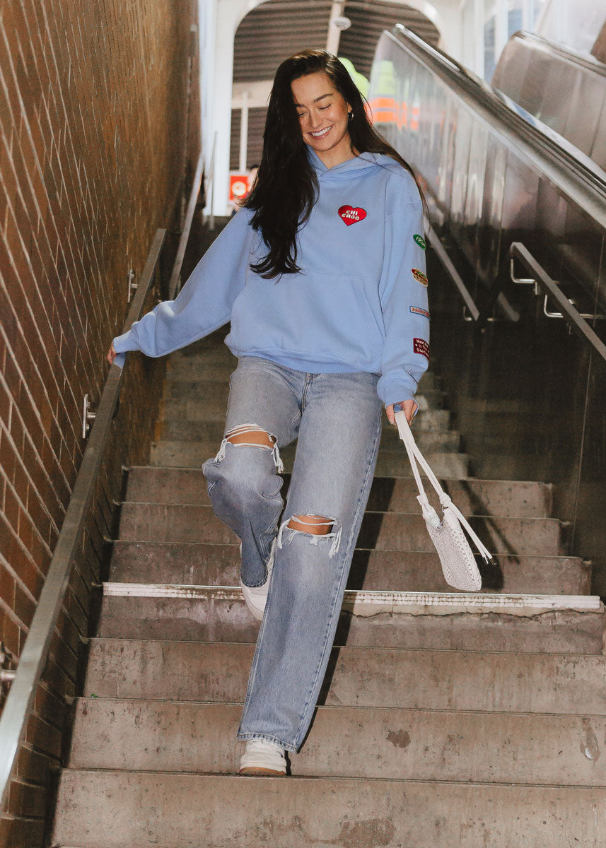 Chicago Game Day Patch Hoodie - Blue