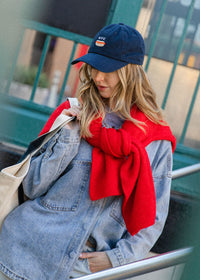 New York Tiny Hot Dog Hat - Navy
