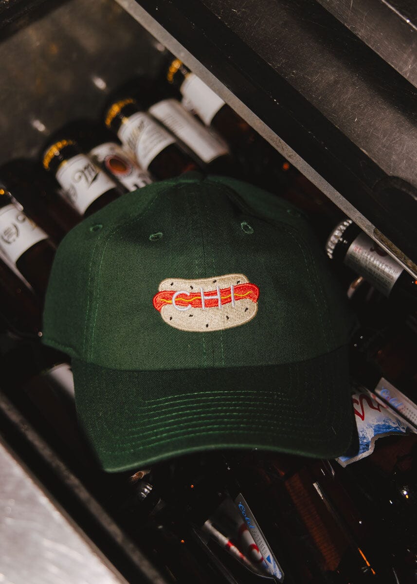 Chi Hot Dog Icon Hat - Dark Green