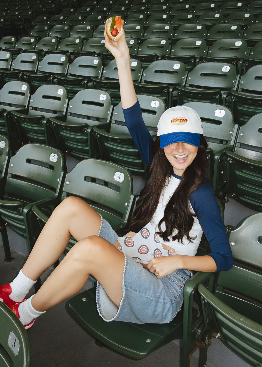 Cubs Hot Dog Two-Tone Hat - Ivory & Royal