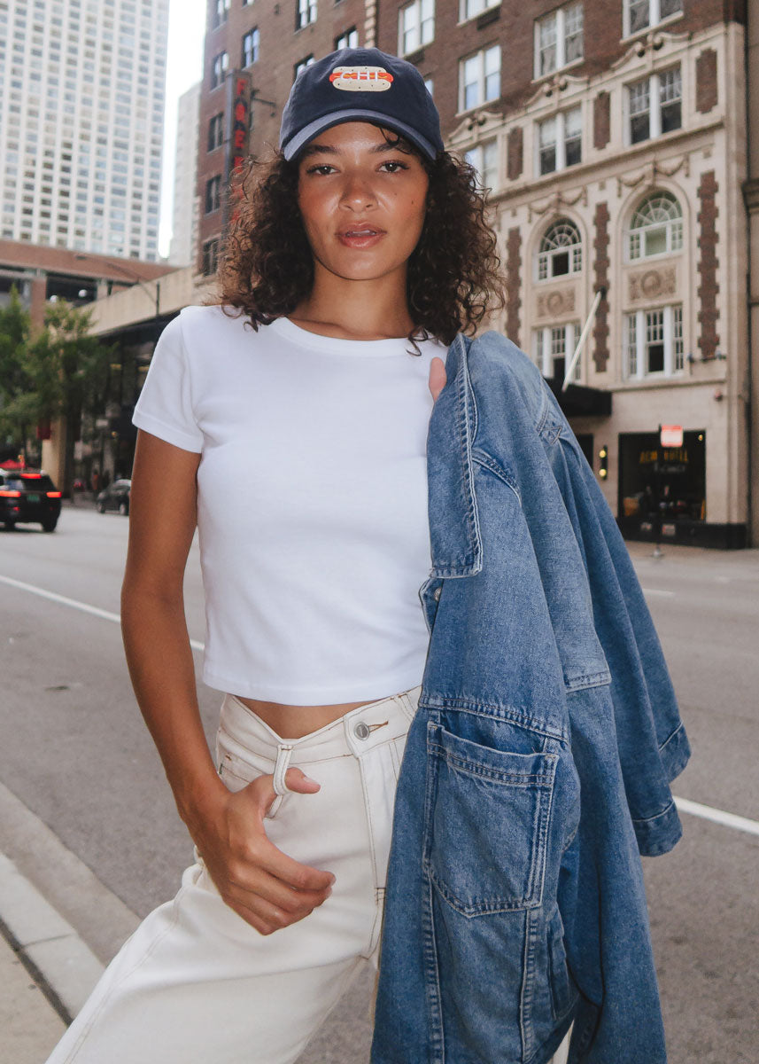 Chi Hot Dog Icon Hat - Navy