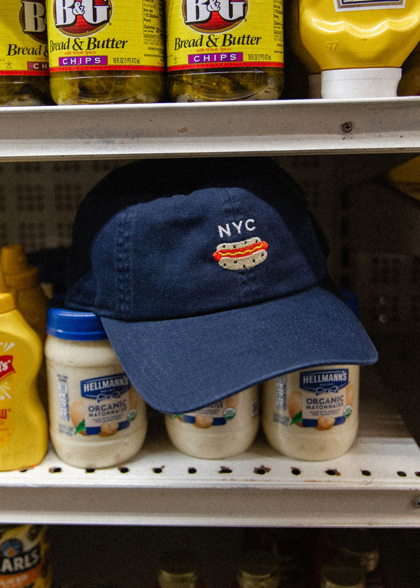New York Tiny Hot Dog Hat - Navy