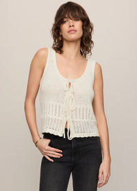 Solano Crochet Tank - Cloud