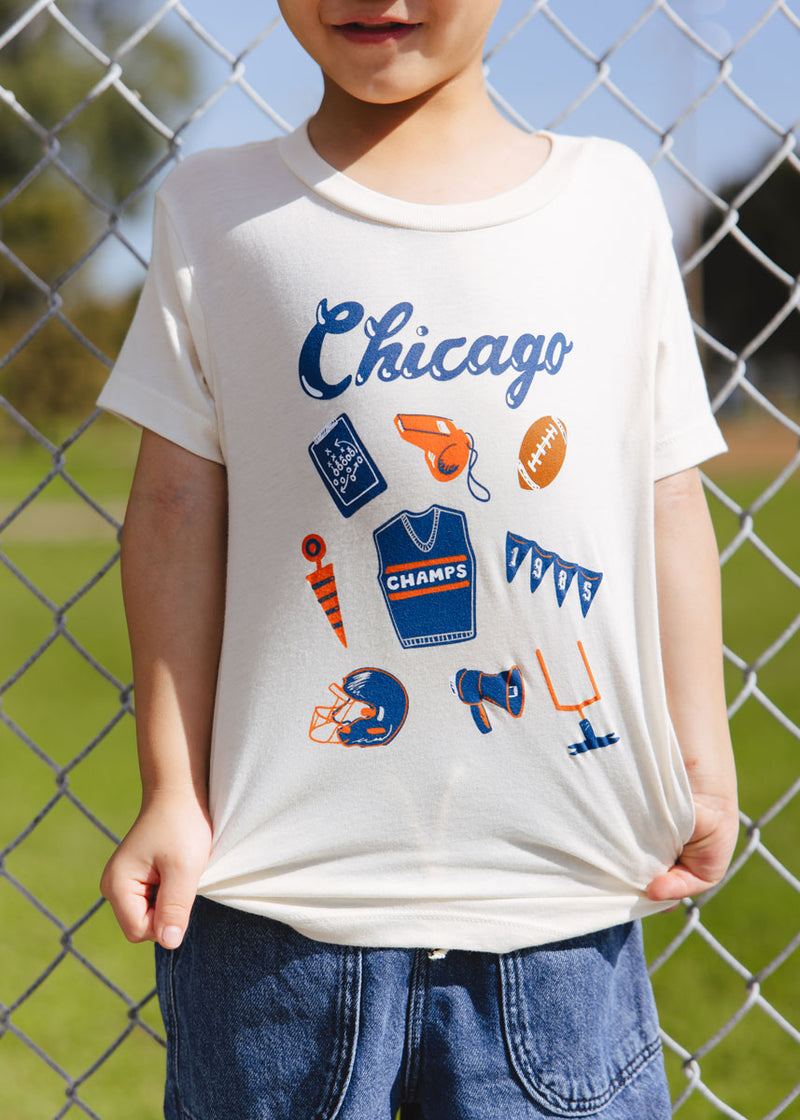 Chicago Football Icons Toddler Tee