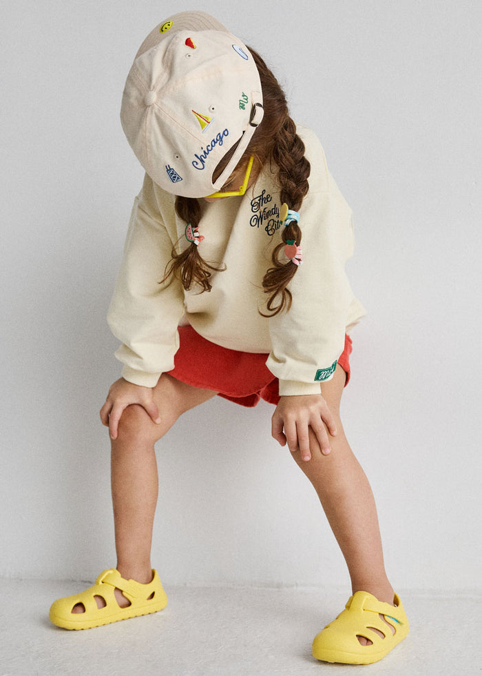 Toddler Chicago Icons Hat - Ivory