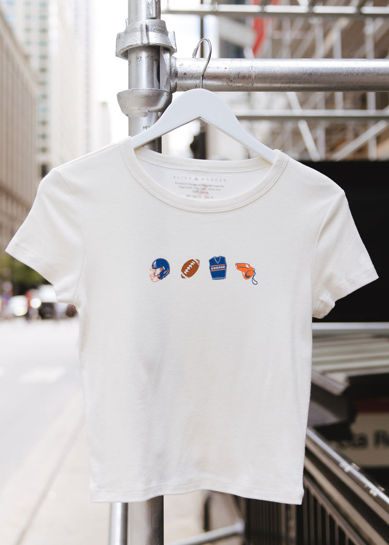 Chicago Football Icons Baby Tee