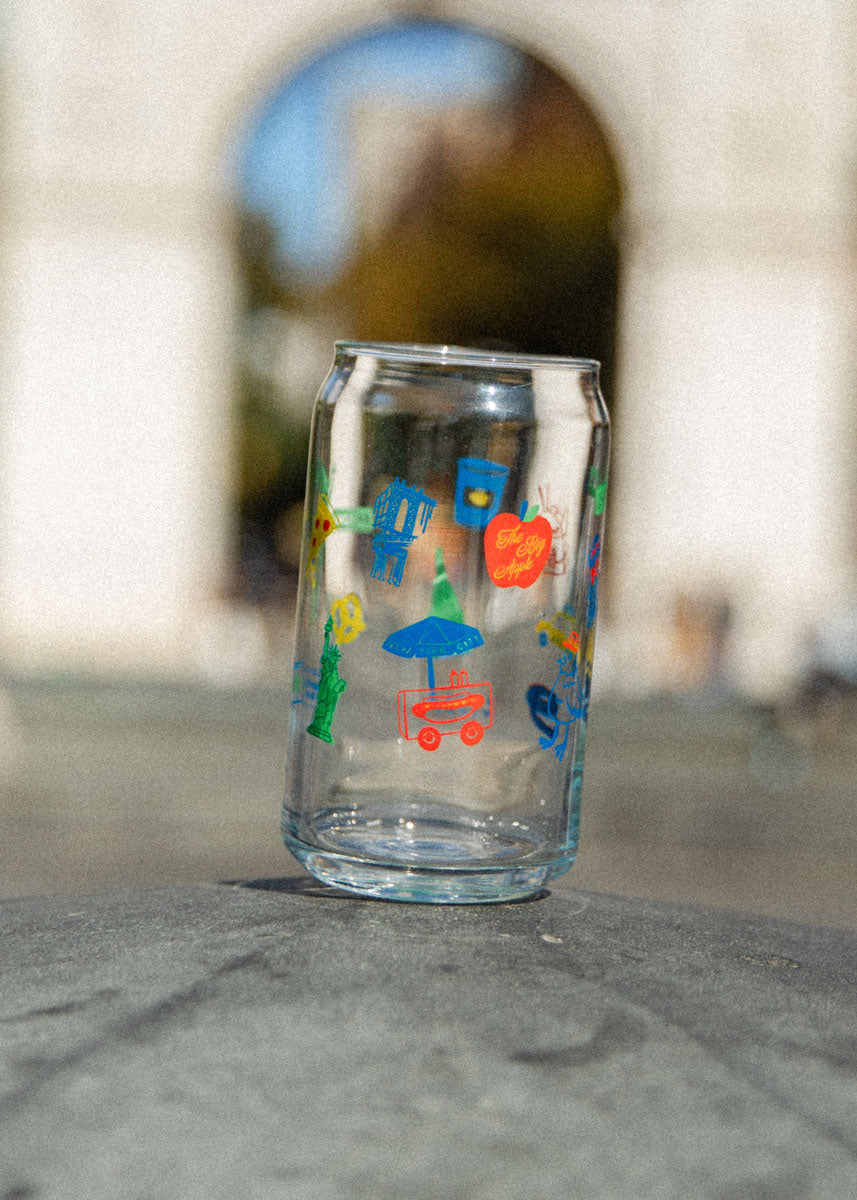 New York City Icons Can Glass