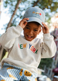 Youth NYC Icons Dad Hat - Denim