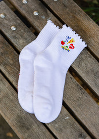 New York City Icons Ruffle Sock
