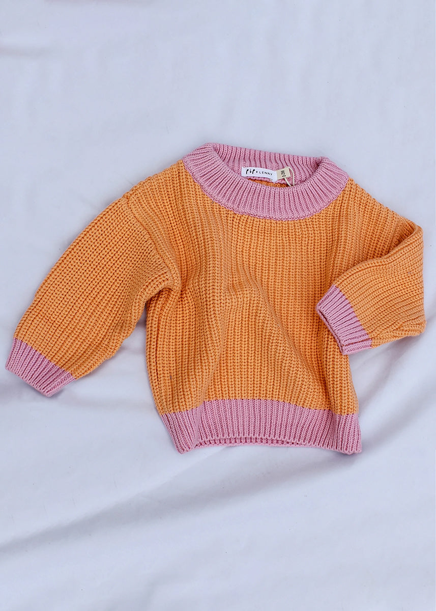 Cosy Knit Sweater - Sorbet