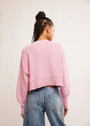 Easy Street Crop Pullover - Lollipop