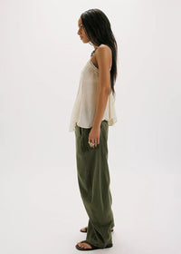 Spotlight Washed Trousers - Dusty Olive