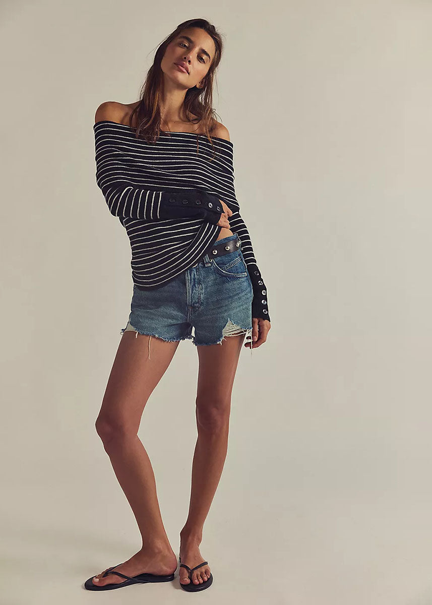 Evergreen Sweater - Black & White Combo