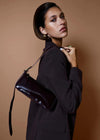 Hailey Shoulder Bag - Merlot Shine