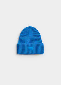 Infant Mad Hatter Ribbed Knit Beanie - Cobalt