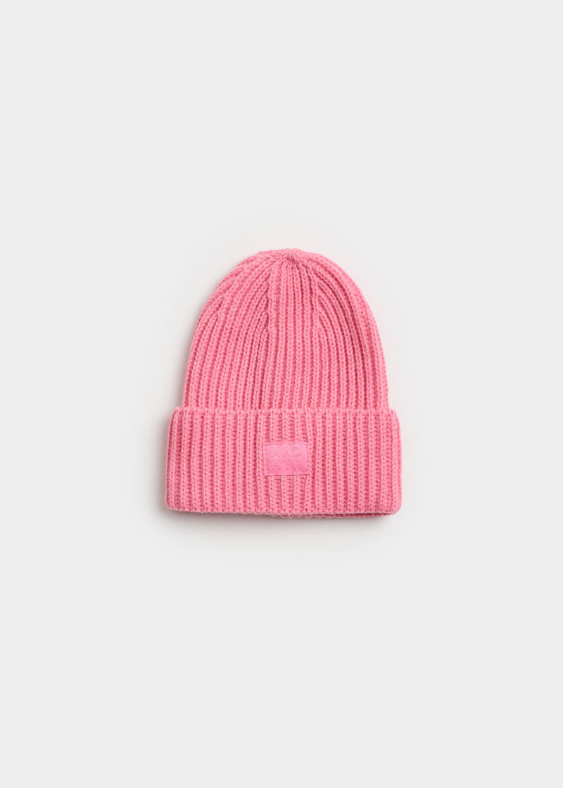 Infant Mad Hatter Ribbed Knit Beanie - Sachet Pink