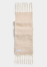 Mad Hatter Oversized Contrast Blanket Scarf - Feather & Ivory