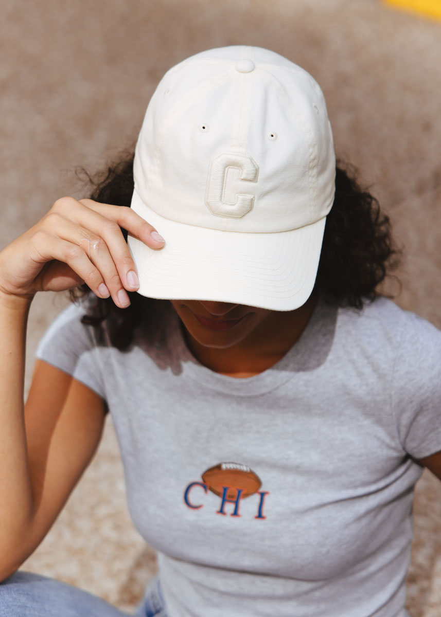 C Is For Chicago Dad Hat - Ivory