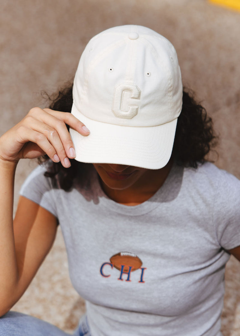 C Is For Chicago Dad Hat - Ivory
