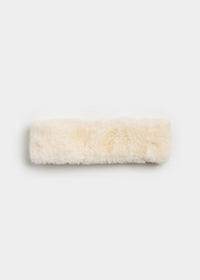 Mad Hatter Faux-Fur Headband - Ivory