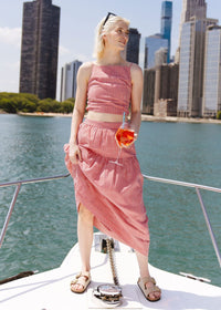 Jamie Midi Skirt - Red Gingham