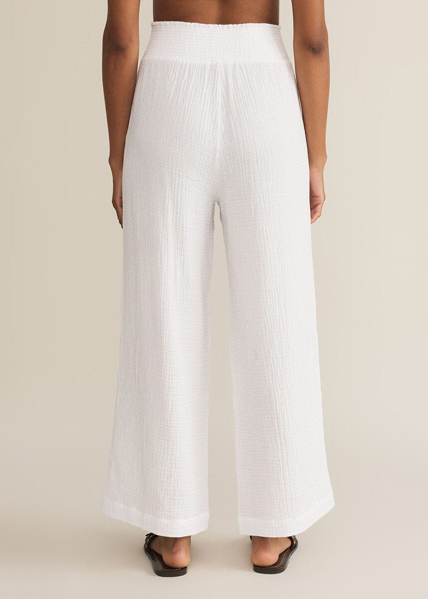 Cassidy Gauze Full Length Pant - White